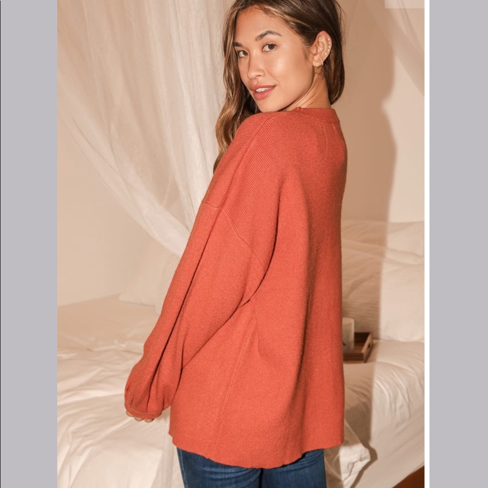 Lulu’s oversized balloon sleeve tunic sweater - Picture 3 of 4